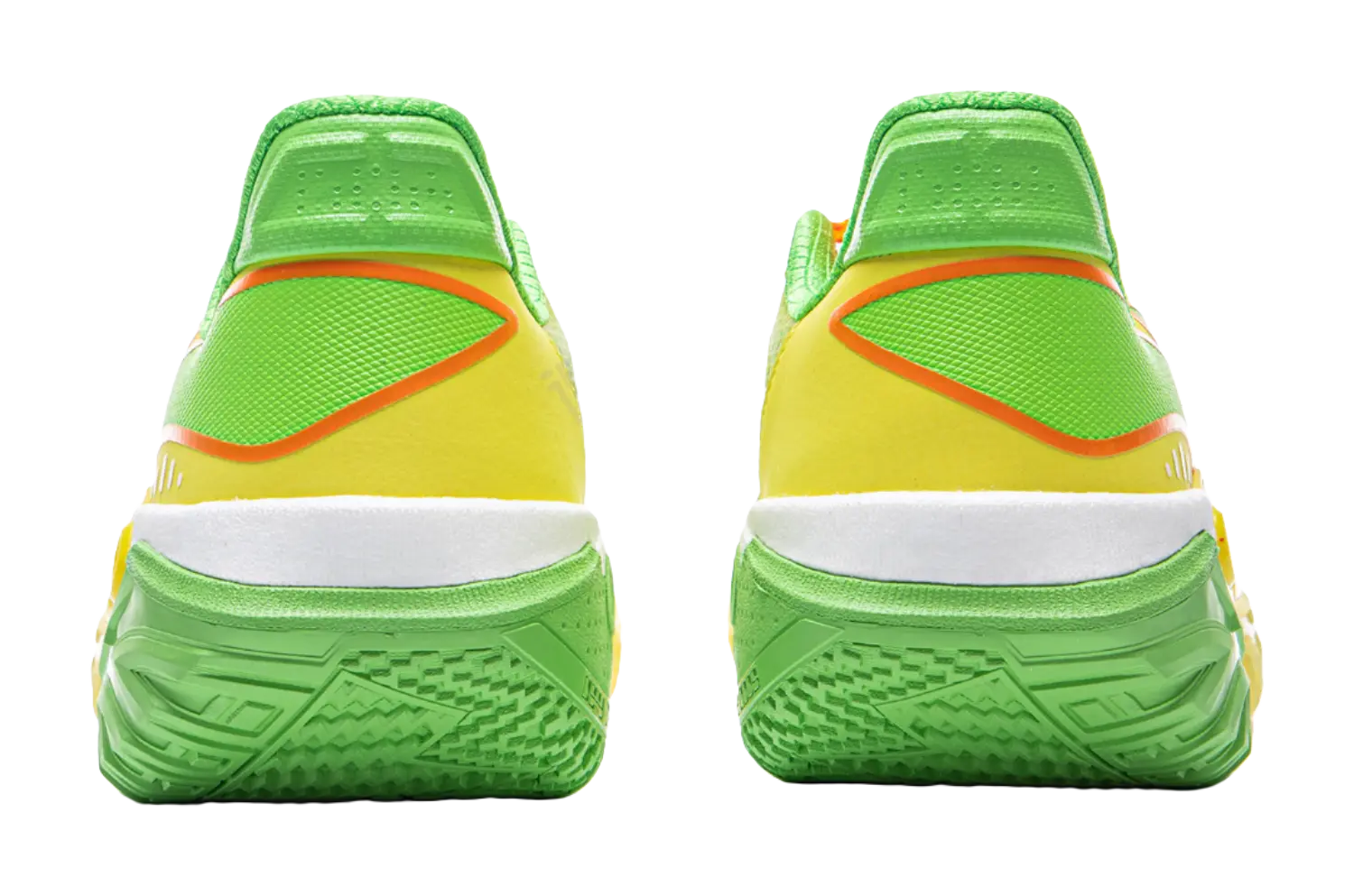 Li-Ning Jie Ao 2 Men's Outdoor Basketball Shoes - Cushioned Anti-Slip Low Top - Yellow/Green - Image 7