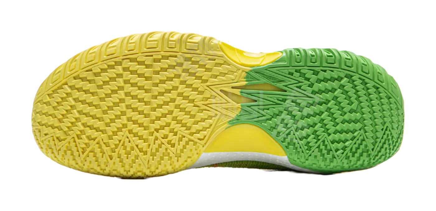 Li-Ning Jie Ao 2 Men's Outdoor Basketball Shoes - Cushioned Anti-Slip Low Top - Yellow/Green - Image 8