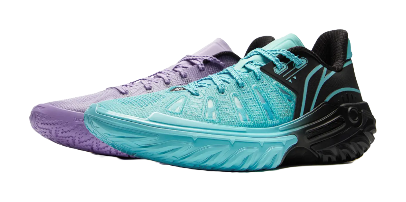 LiNing Jie Ao 2 Men's Basketball Shoes - Blue Purple Mismatched - Image 2