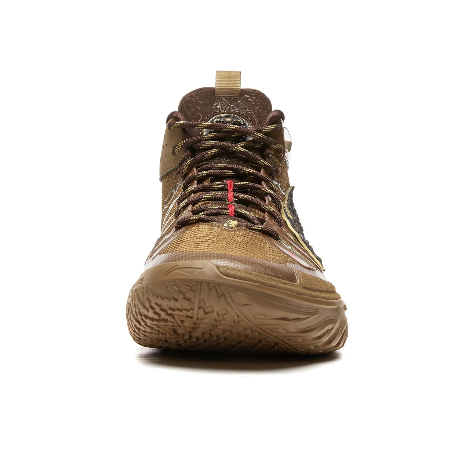 Li-Ning Jie Ao 2 High Basketball Shoes - Cushioning, Abrasion Resistant, High-Top Men's Tan - Image 5