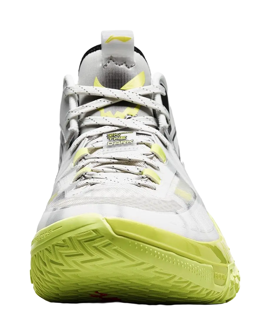 Li-Ning Jie Ao 'Silent' Men's Mid-Top Basketball Shoes - Shock Absorption & Durability, Light Lime - Image 5