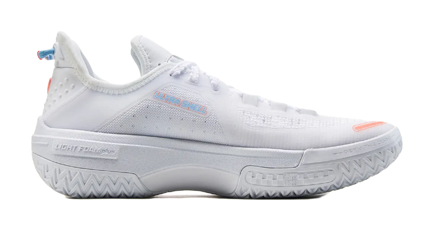 Li-Ning Jie Ao Low 'White Flame' Men's Basketball Shoes - Cushioned Slip-Resistant Outdoor Sneakers - Image 2