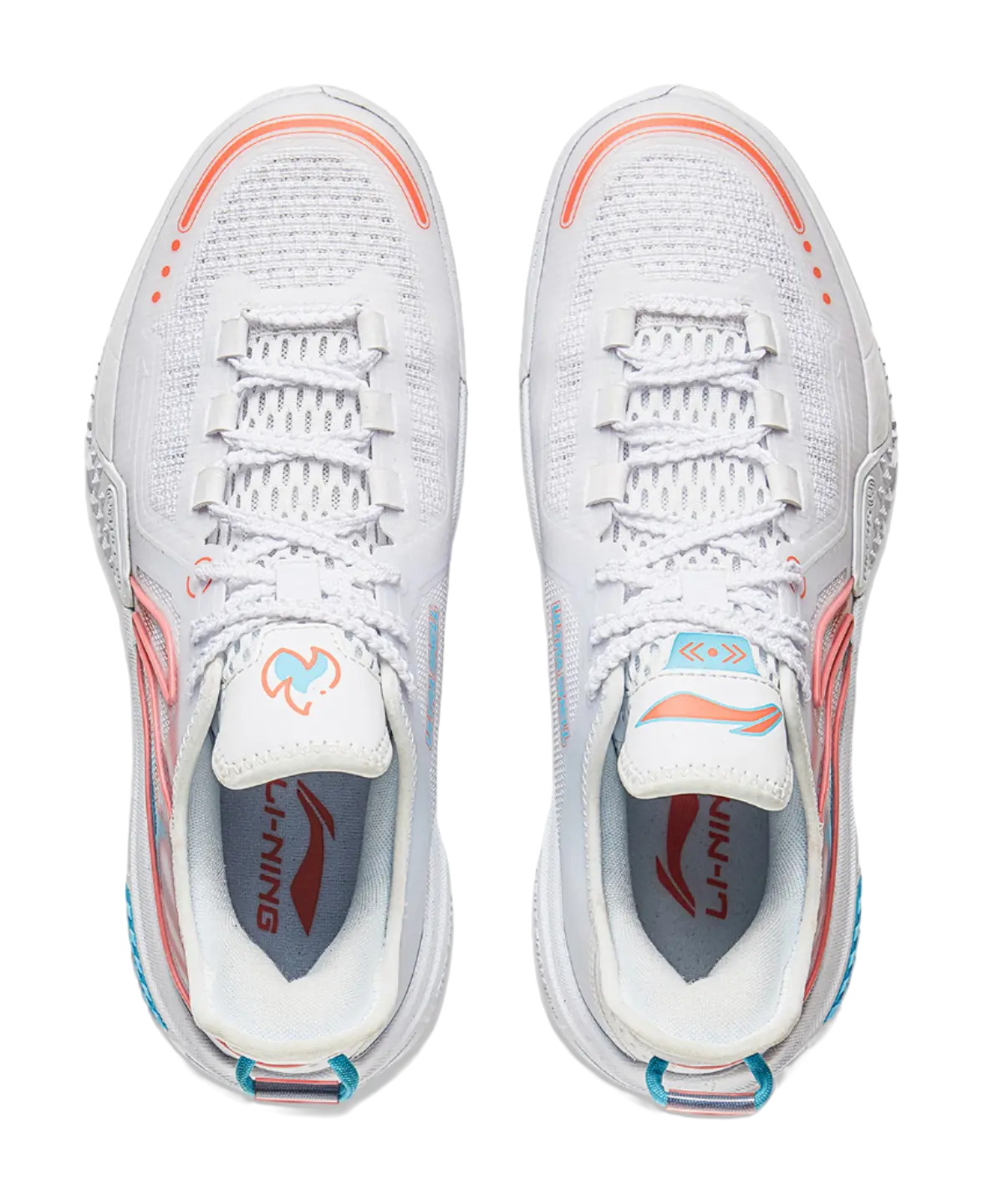 Li-Ning Jie Ao Low 'White Flame' Men's Basketball Shoes - Cushioned Slip-Resistant Outdoor Sneakers - Image 4