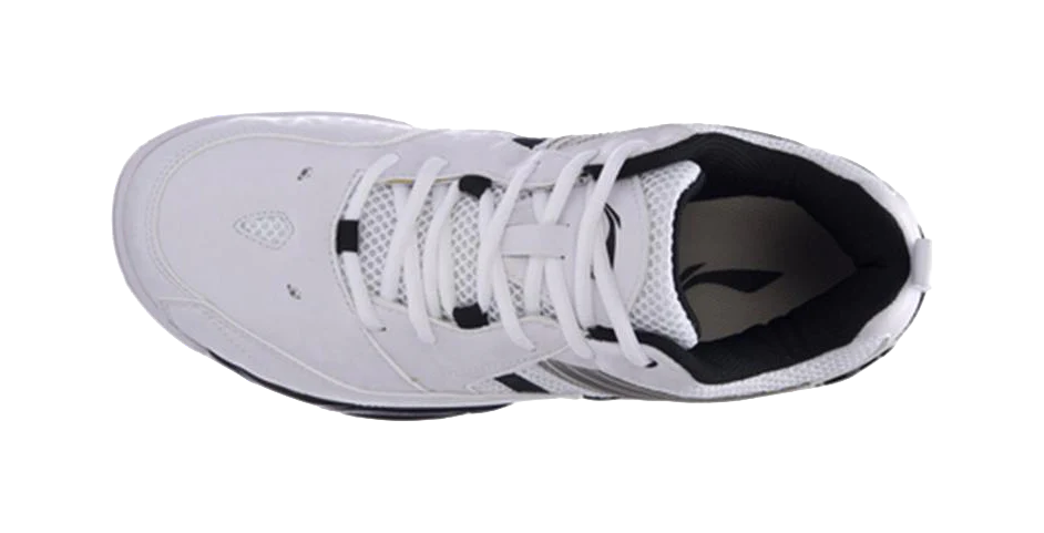 Li-Ning Men's Koba Low-Top Badminton Shoes - White/Black - Image 3