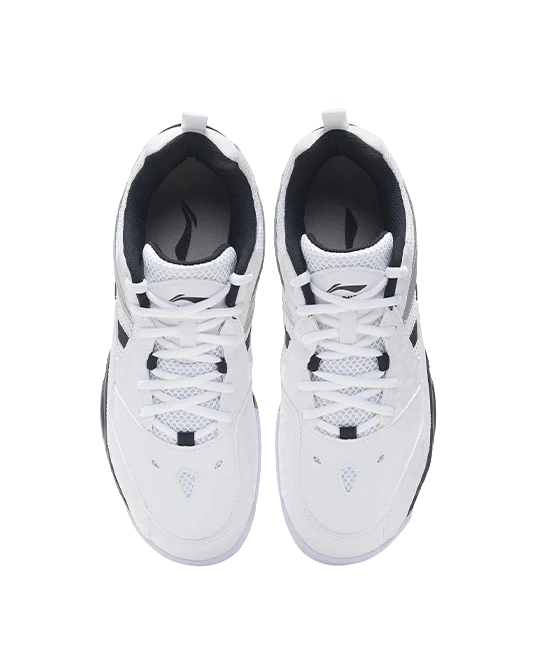Li-Ning Koba Men's Badminton Shoes - Shock Absorbing, Slip Resistant, Breathable Low-Top (White/Black) - Image 4