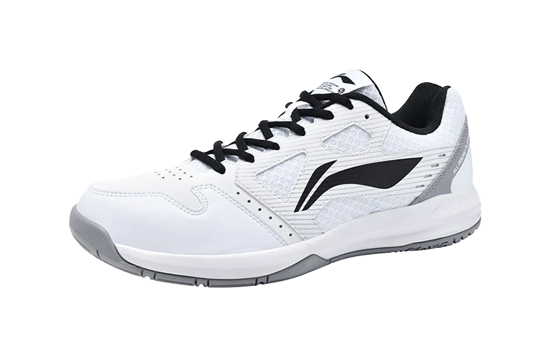 Li-Ning Light Feather Low-Top Badminton Shoes - Lightweight, Breathable, Slip & Abrasion Resistant, Unisex, White/Black - Image 4