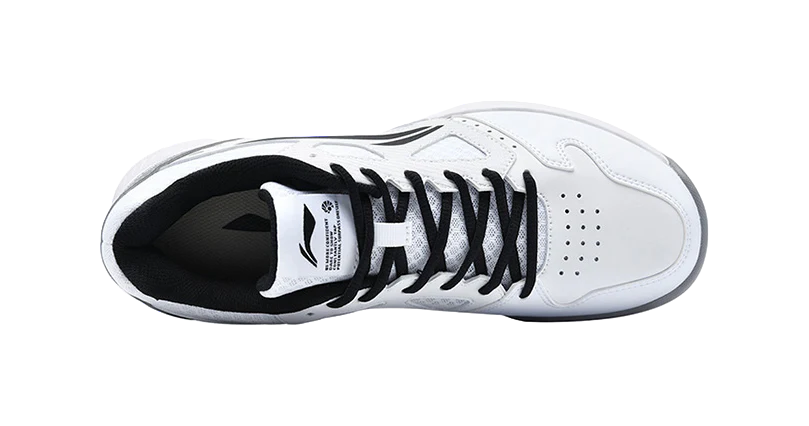 Li-Ning Light Feather Low-Top Badminton Shoes - Lightweight, Breathable, Slip & Abrasion Resistant, Unisex, White/Black - Image 5