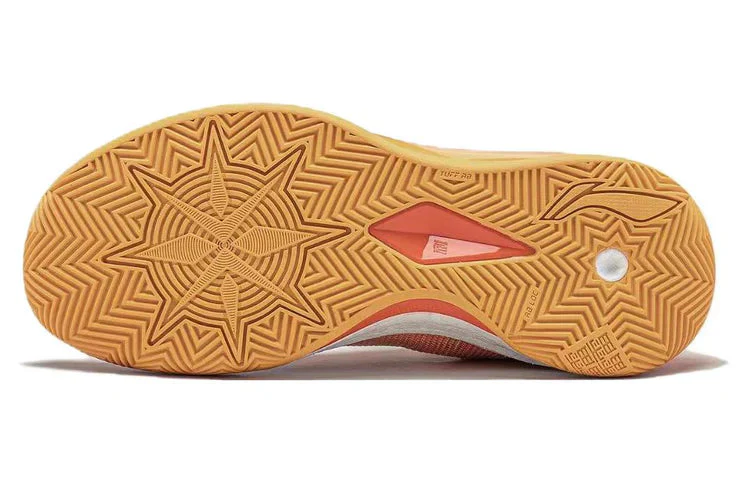 Li-Ning Liren 3 V2 Evening Glow Men's Basketball Shoes - Lightweight, Orange - Image 3