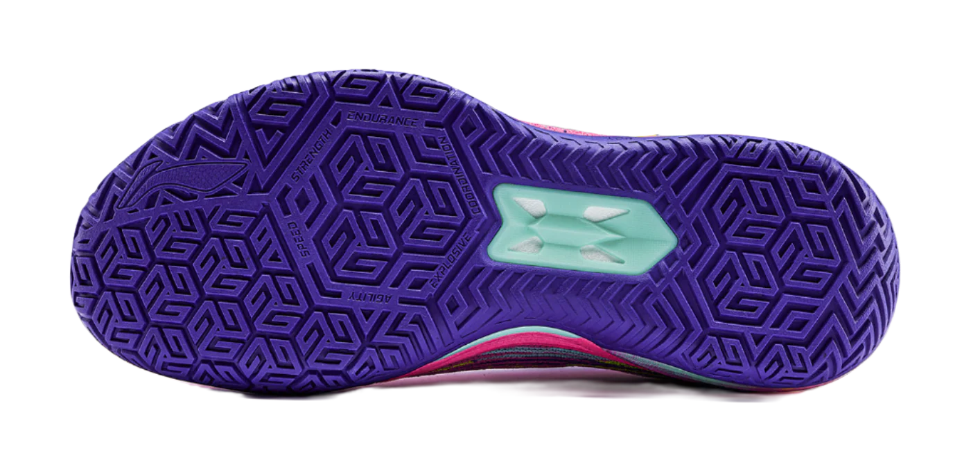 LiNing Liren 6 V2 'Error' Downtime - Basketball Shoes for Men and Women Fluorescent Rose Purple Red - Image 5