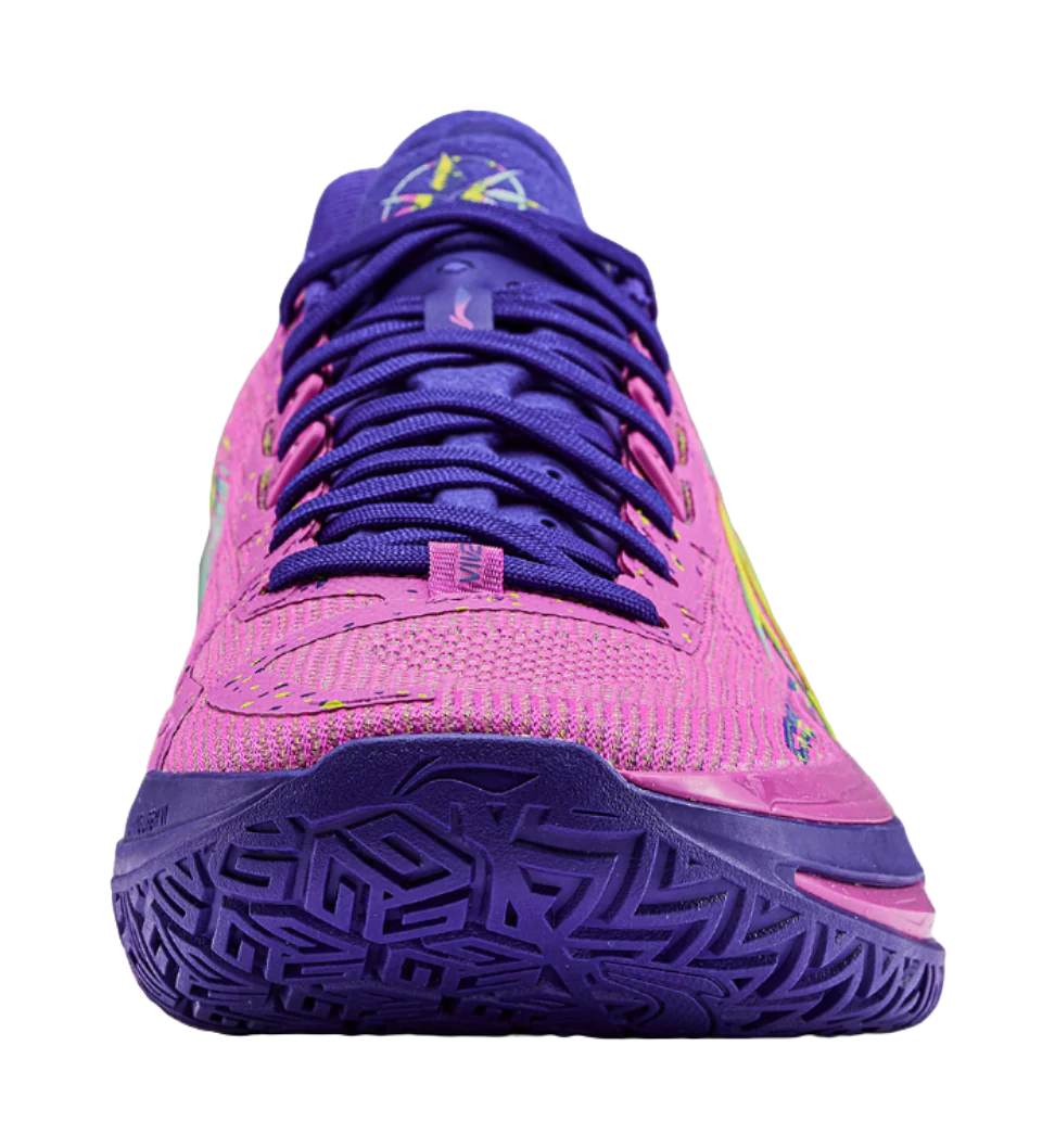 LiNing Liren 6 V2 'Error' Downtime - Basketball Shoes for Men and Women Fluorescent Rose Purple Red - Image 6