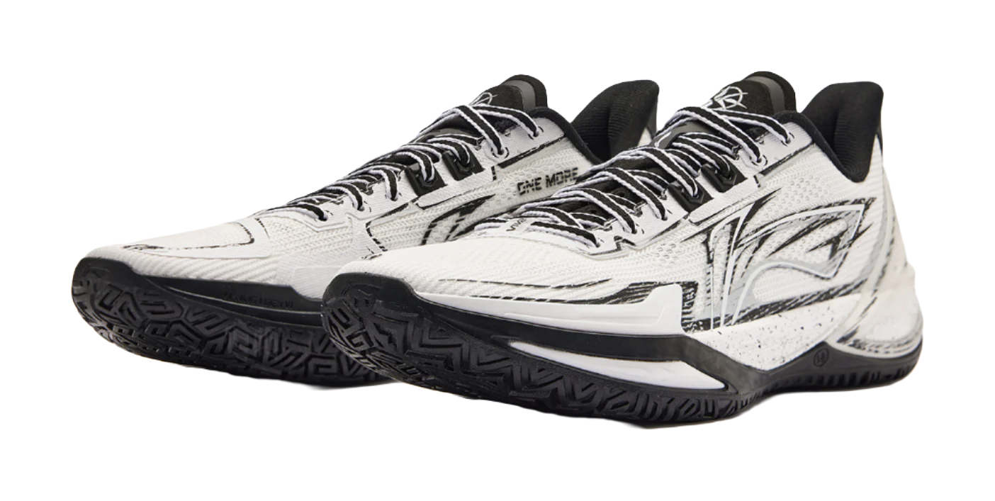 LiNing Liren 6 V2 'ONE MORE' - Basketball Shoes for Men White and Black - Image 6