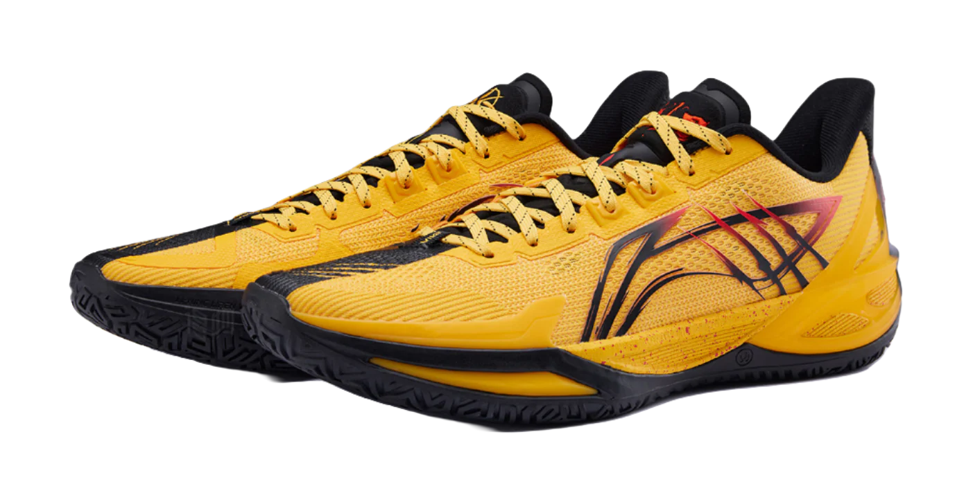 LiNing Liren 6 V2 'Tiger VS Dragon' - Basketball Shoes for Men and Women in Yellow and Black - Image 3
