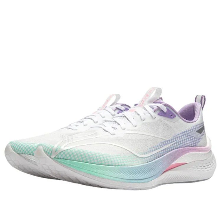 Li-Ning Red Hare 7 Pro Men's Running Shoes - Cushioned, Slip-Resistant, Lightweight (White/Purple) - Image 2