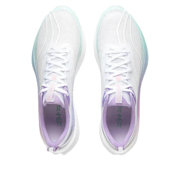 Li-Ning Red Hare 7 Pro Men's Running Shoes - Cushioned, Slip-Resistant, Lightweight (White/Purple) - Image 3