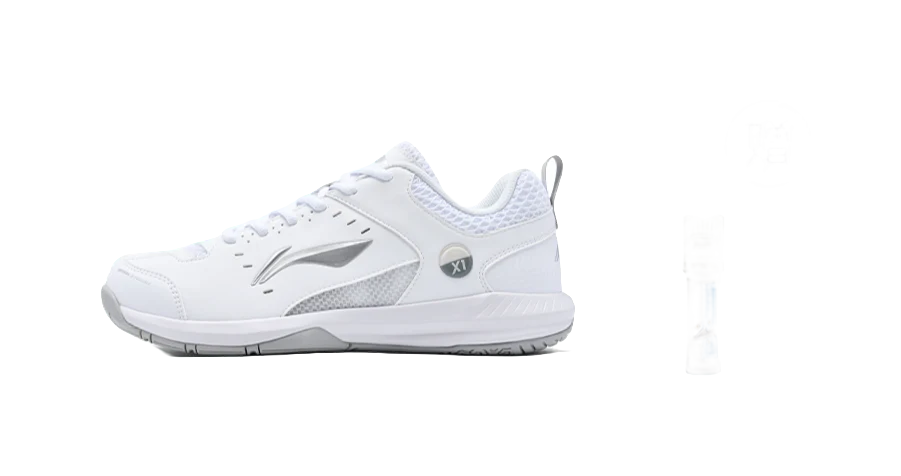 Li-Ning Rocket 2.0 Badminton Shoes - Slip-Resistant, Breathable, Lightweight Low-Top Unisex White/Silver - Image 2