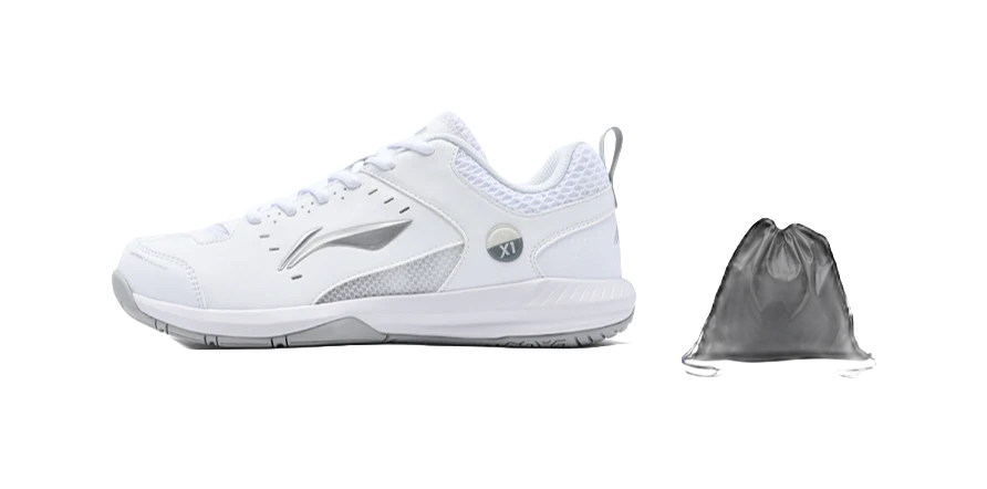 Li-Ning Rocket 2.0 Badminton Shoes - Slip-Resistant, Breathable, Lightweight Low-Top Unisex White/Silver - Image 3