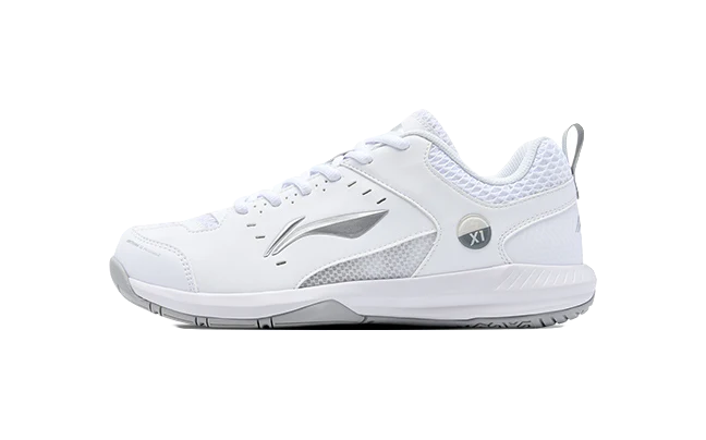 Li-Ning Rocket 2.0 Badminton Shoes - Slip-Resistant, Breathable, Lightweight Low-Top Unisex White/Silver - Image 5