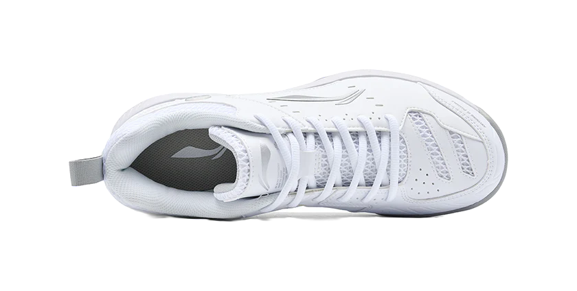 Li-Ning Rocket 2.0 Badminton Shoes - Slip-Resistant, Breathable, Lightweight Low-Top Unisex White/Silver - Image 8