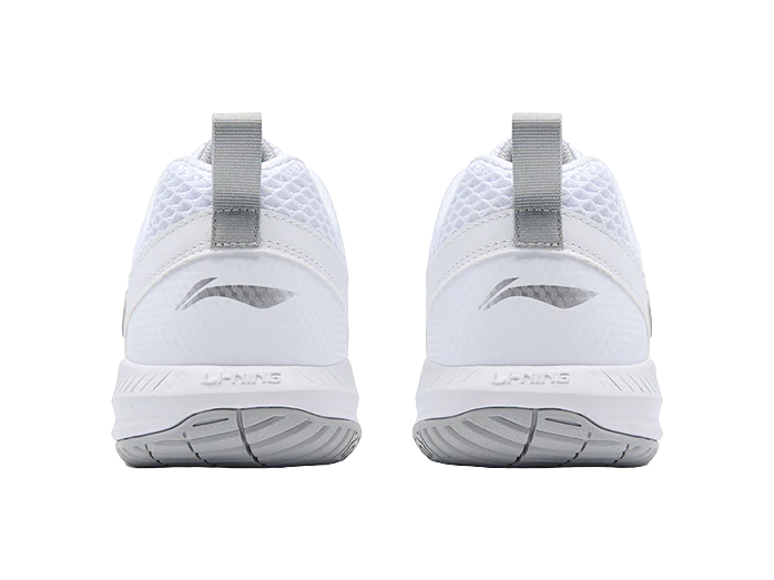 Li-Ning Rocket 2.0 Badminton Shoes - Slip-Resistant, Breathable, Lightweight Low-Top Unisex White/Silver - Image 9