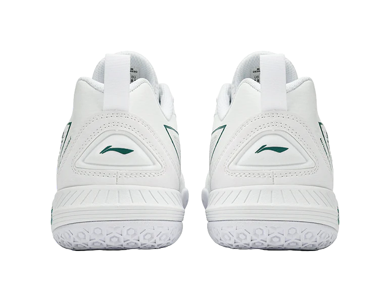 Li-Ning Saga 3LITE Badminton Shoes - Slip & Abrasion Resistant, Breathable Low-Top Unisex White/Green - Image 5