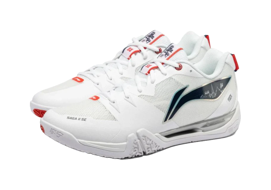 Li-Ning Saga II SE Unisex Badminton Shoes White - Image 2
