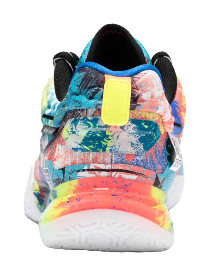 LiNing Saga III Pro Badminton Shoes - Slip & Abrasion Resistant, Breathable, Supportive Low-Top (Unisex, Blue/Pink) - Image 5