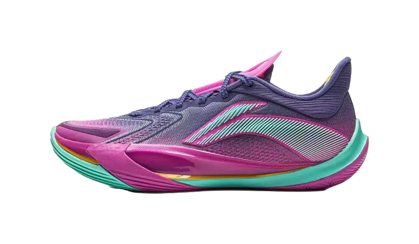 LINING Sonic 13v2 Basketball Shoes Men's Low top Clear Twilight Blue/Fierce Purple - Image 4