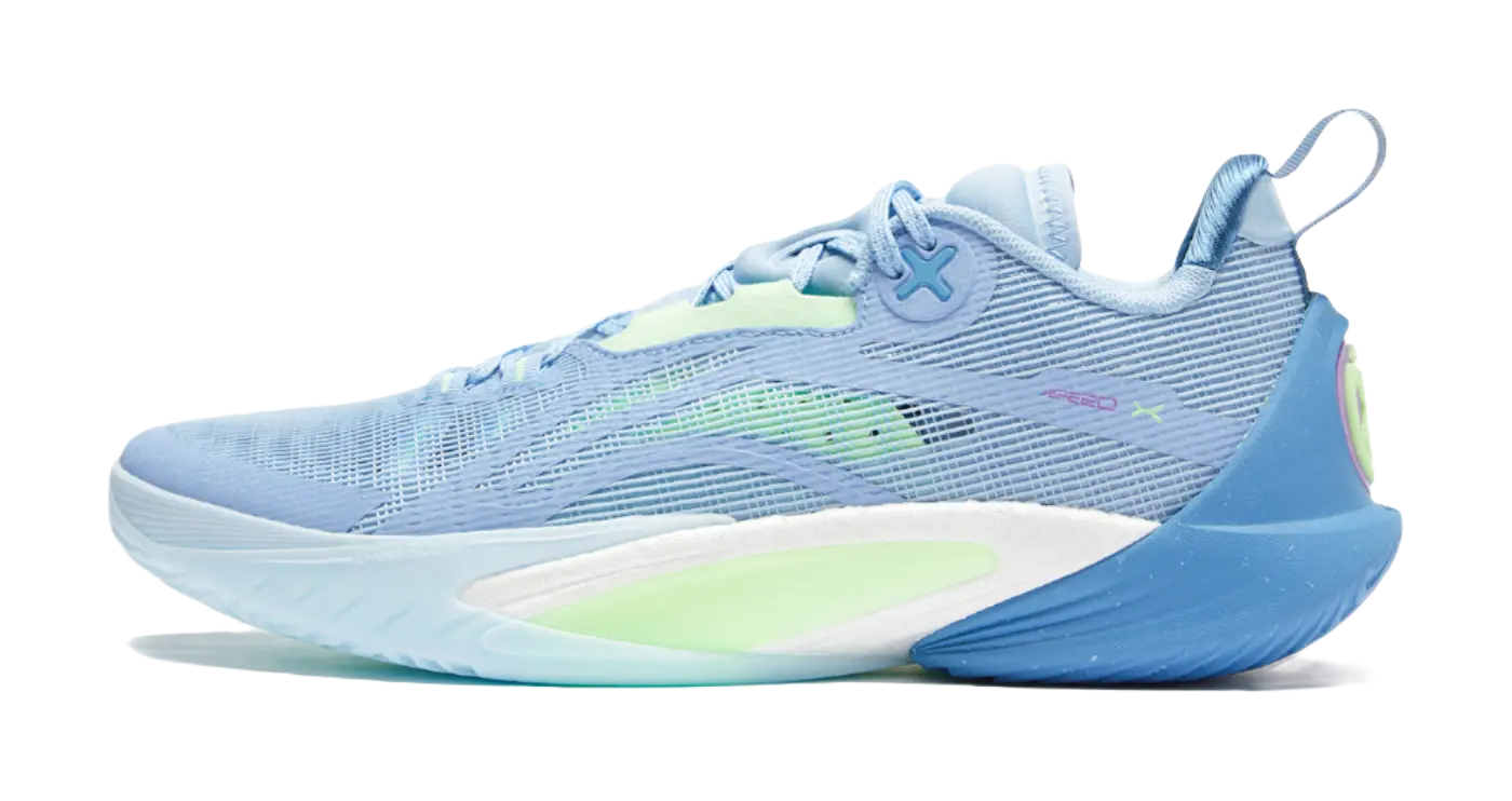 Li-Ning Speed 10 Men's Basketball Shoes with BOOM & Carbon Fiber - Aurora Blue