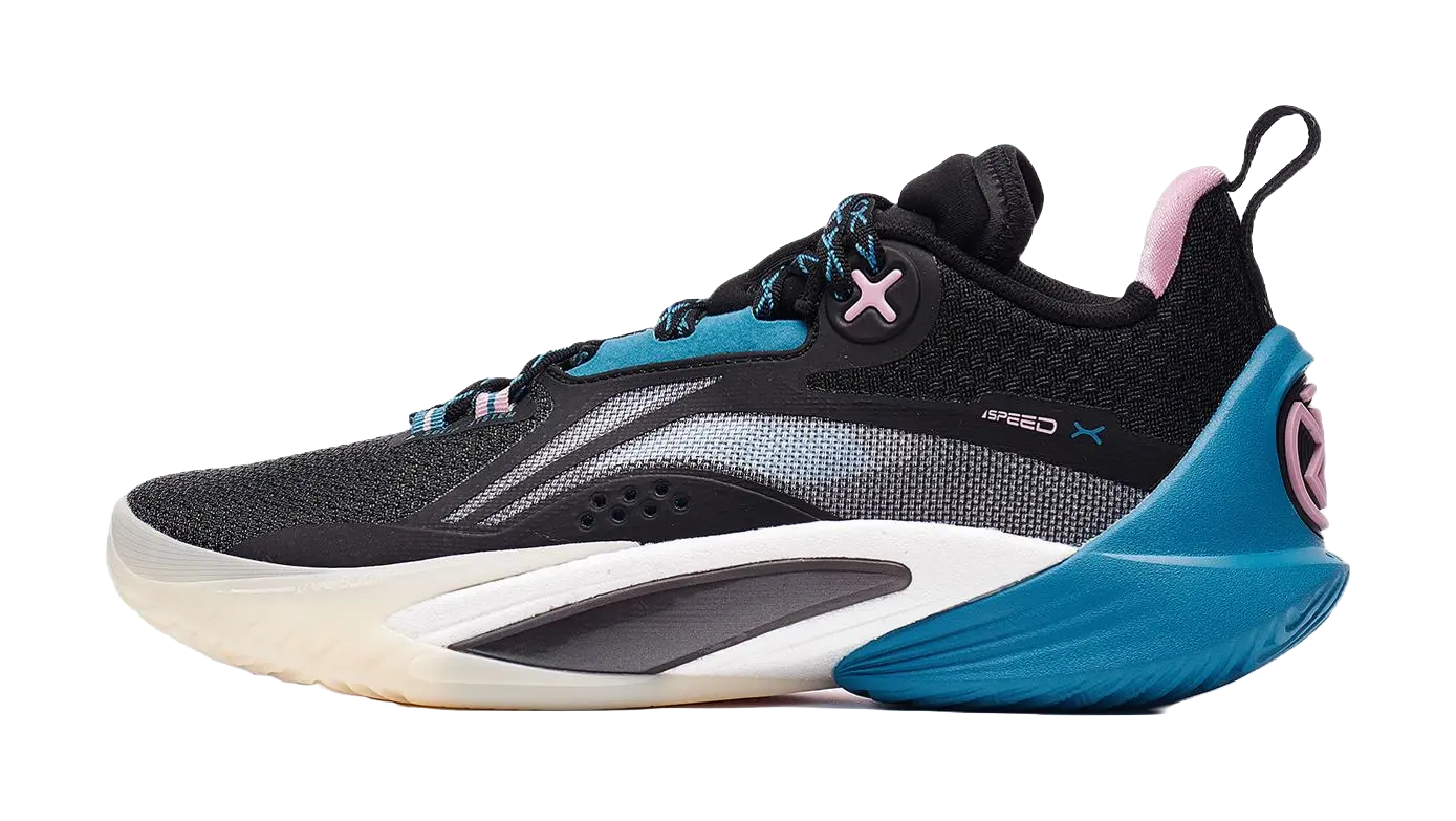 Li-Ning Speed 10 Men's Basketball Shoes - Cushioning, Anti-Slip, Breathable (Black)