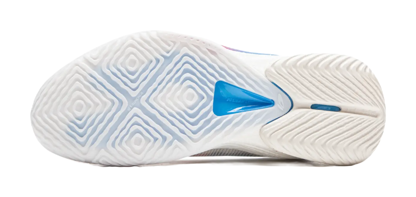 LiNing Speed 10 Cushioning, Wear Resistant Low Top Basketball Shoes Mens White Pink Blue - Image 7