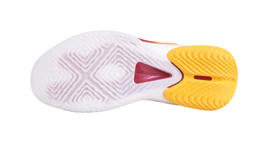 Li-Ning Speed 10 Men's Basketball Shoes - Cushioning, Slip & Abrasion Resistant - CBA Shanxi Team Yellow/Red - Image 4