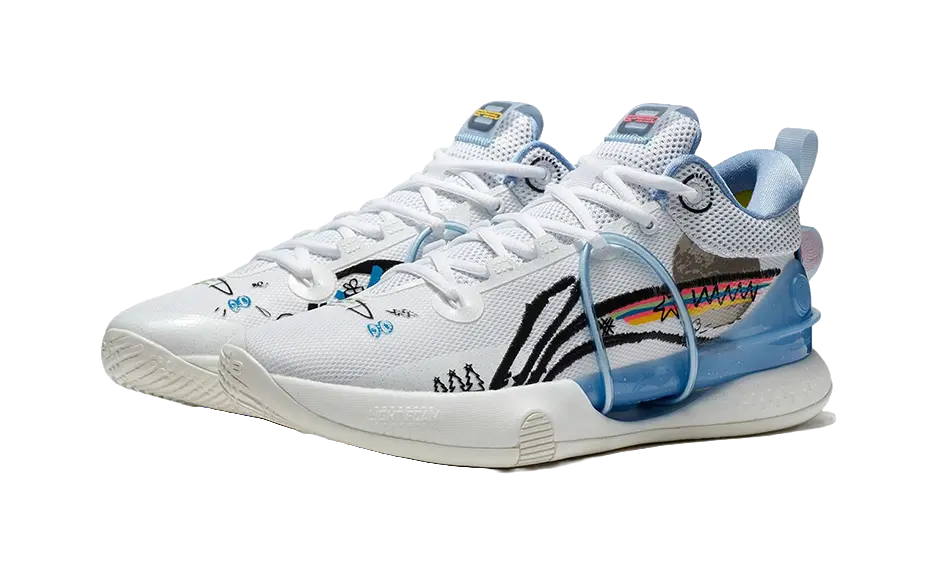 Li-Ning Speed 8 Men's Basketball Shoes - White/Blue | 䨻 Tech | Shock Absorbing | Slip & Abrasion Resistant - Image 3