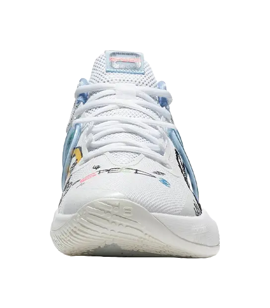 Li-Ning Speed 8 Men's Basketball Shoes - White/Blue | 䨻 Tech | Shock Absorbing | Slip & Abrasion Resistant - Image 5
