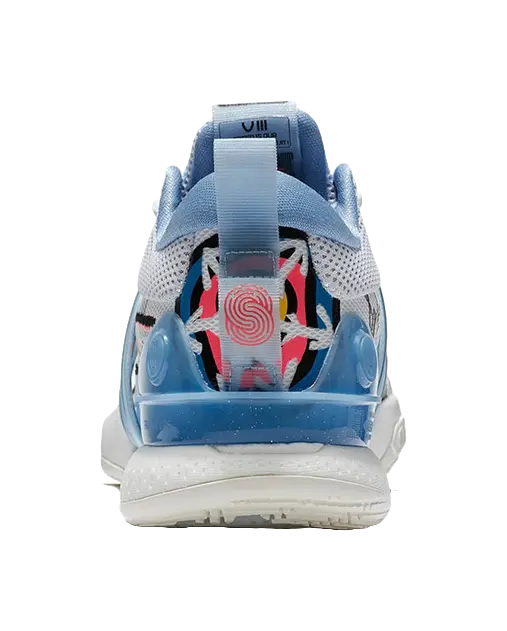 Li-Ning Speed 8 Men's Basketball Shoes - White/Blue | 䨻 Tech | Shock Absorbing | Slip & Abrasion Resistant - Image 6