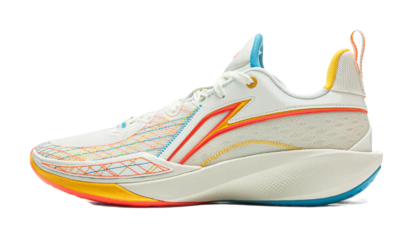 Li-Ning Men's Speed Ling 2 Basketball Shoes - Cushioned, Breathable, Slip-Resistant - White/Blue - Image 2