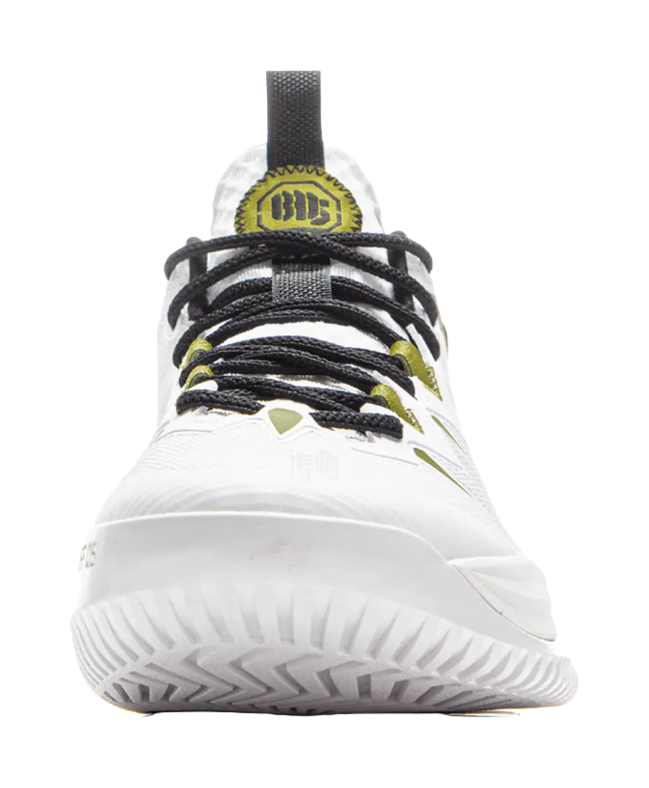 LiNing BADFIVE Storm 10 Men's Basketball Shoes - Cushioned, Slip-Resistant, Breathable, Low-Top, White - Image 6