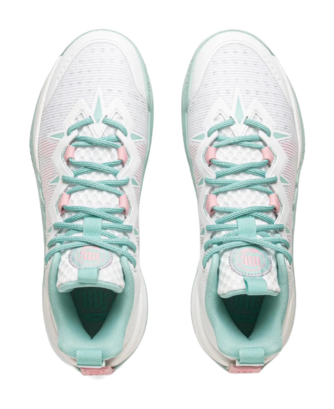 Li-Ning BADFIVE Storm 10 Men's Basketball Shoes - Cushioning, Slip-Resistant, Breathable, Rebound Low-Top Sneakers White/Green - Image 5