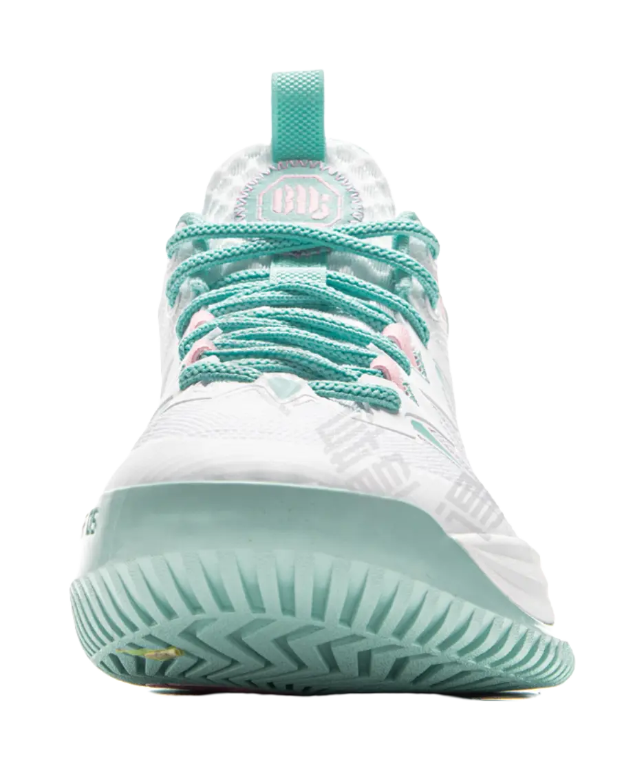 Li-Ning BADFIVE Storm 10 Men's Basketball Shoes - Cushioning, Slip-Resistant, Breathable, Rebound Low-Top Sneakers White/Green - Image 6