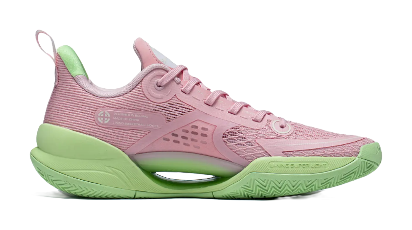 Li-Ning Super Light V2 Men's Low-Top Basketball Shoes - Honey Peach Pink - Image 2