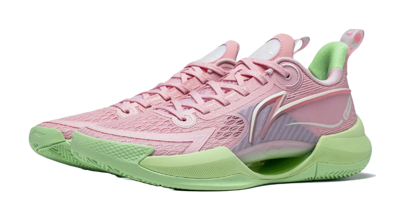 Li-Ning Super Light V2 Men's Low-Top Basketball Shoes - Honey Peach Pink - Image 3
