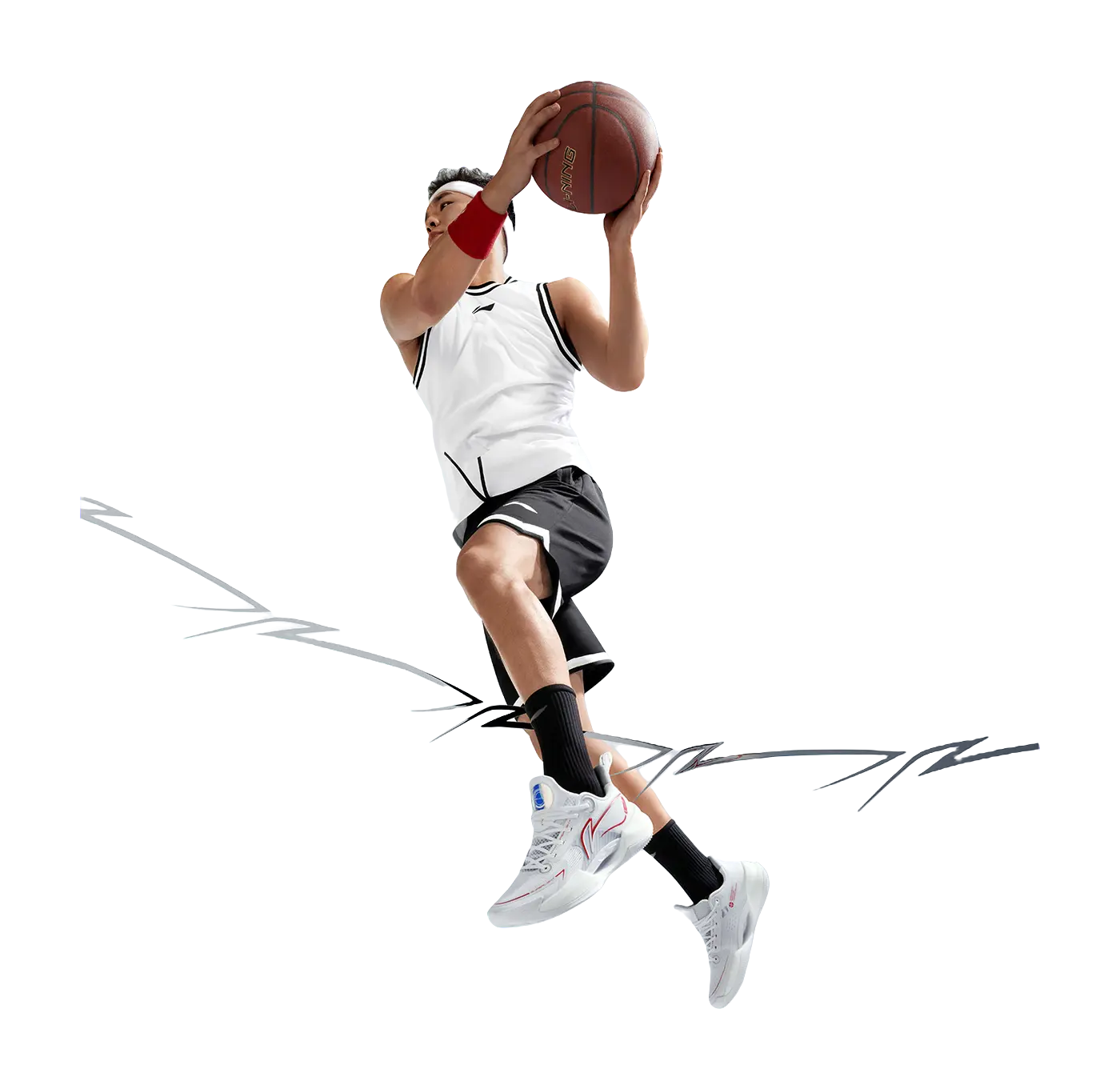Li-Ning Super Light V2 Men's Basketball Shoes White - Image 7