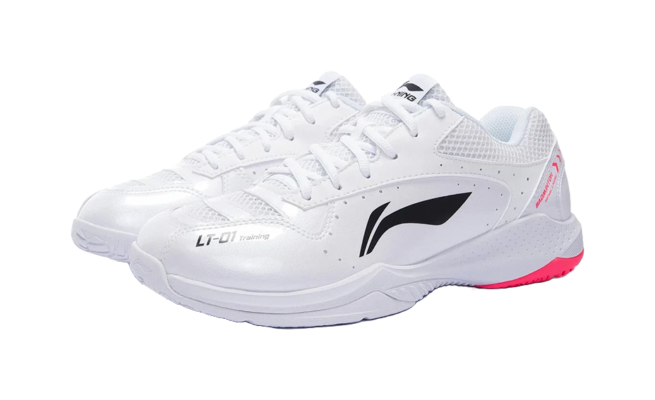 Li-Ning Thunder Unisex Low-Top Badminton Shoes - Slip & Abrasion Resistant, Bounce+ Cushioning, White - Image 3