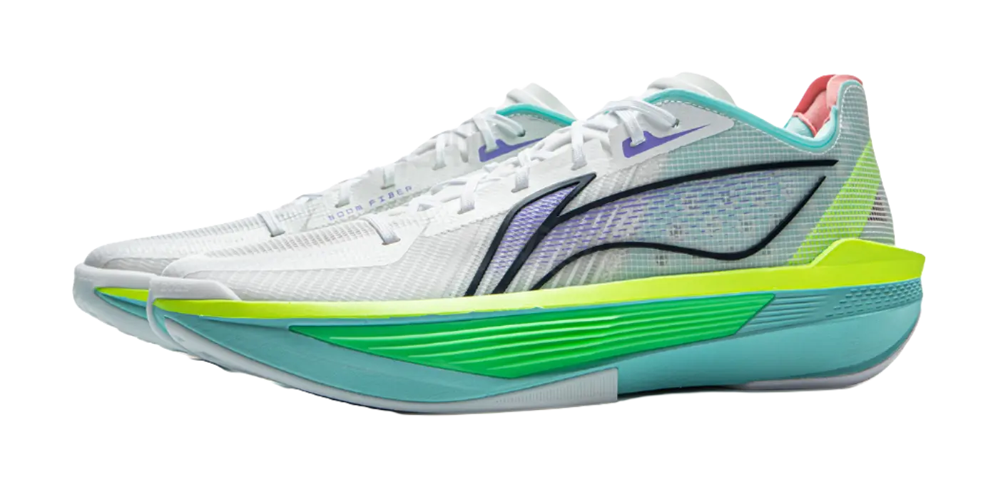 LiNing Ultra Light Low-Top Basketball Shoes Men's White/Green - Image 4