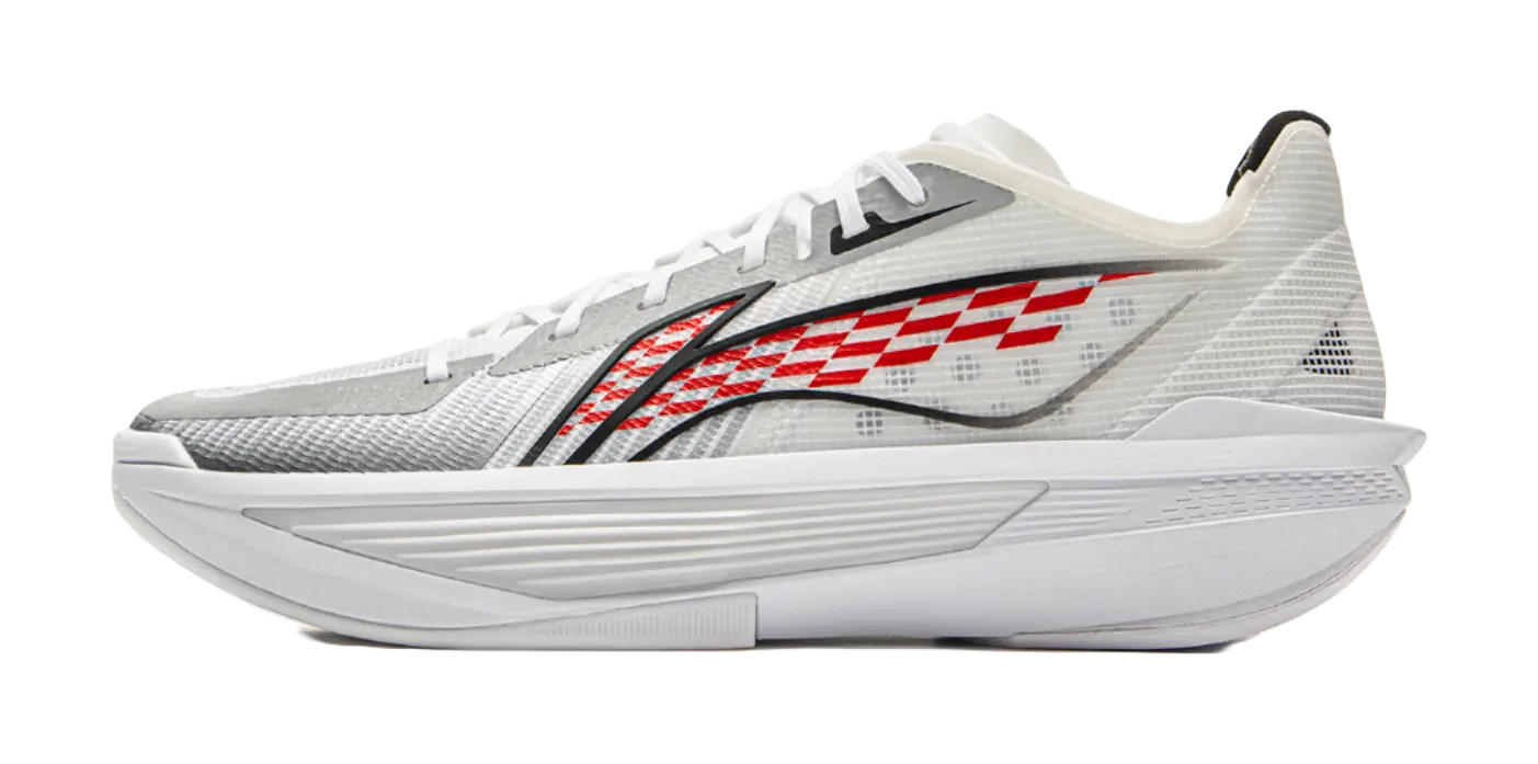 Li-Ning Men's Ultra Light Basketball Shoes - Cushioned, Slip & Abrasion Resistant, White