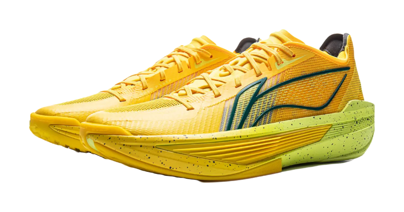 LINING Ultralight Basketball Shoes Mens Low top Lemon - Image 3
