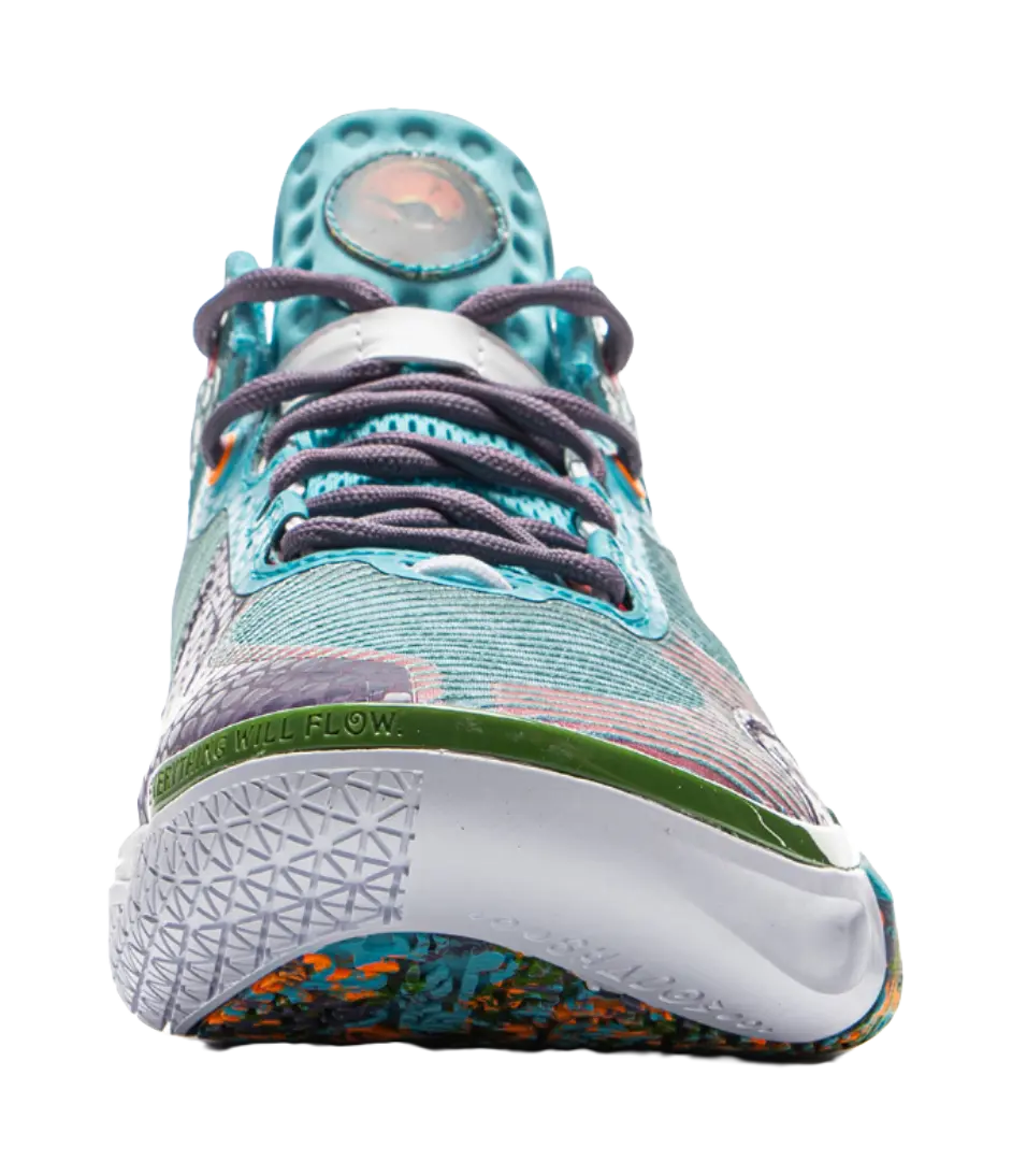 LiNing Wode Phantom 6 Men's Basketball Shoes Blue Green - Image 6