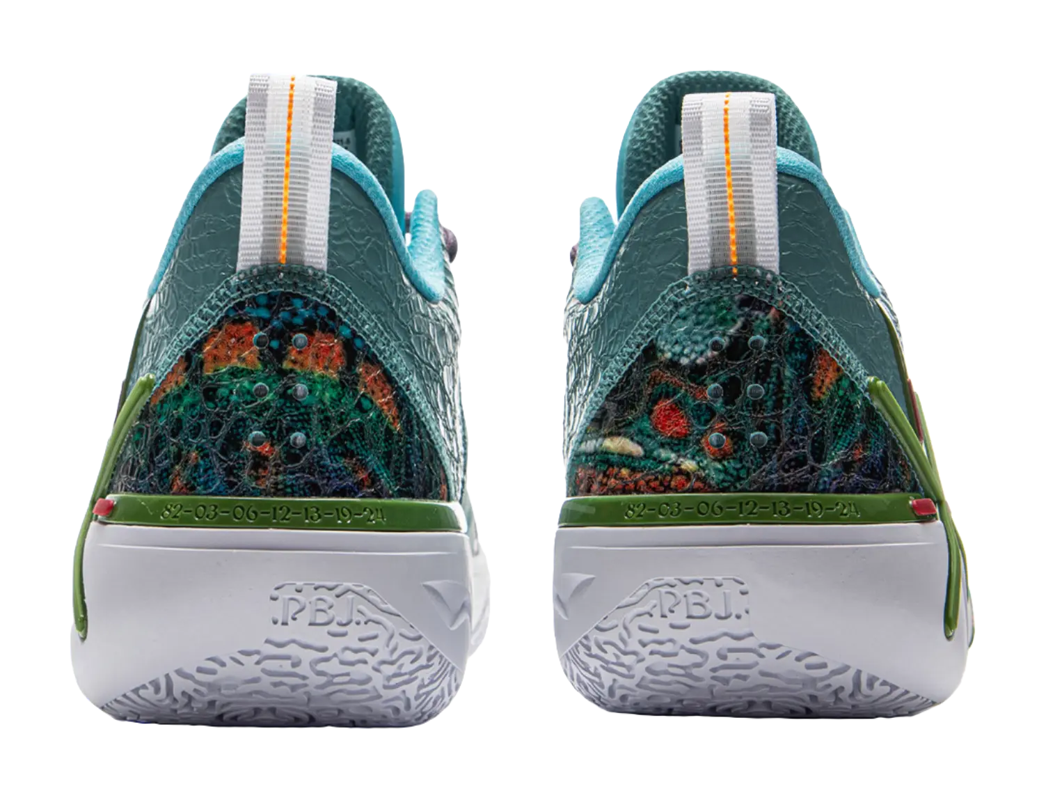 LiNing Wode Phantom 6 Men's Basketball Shoes Blue Green - Image 7