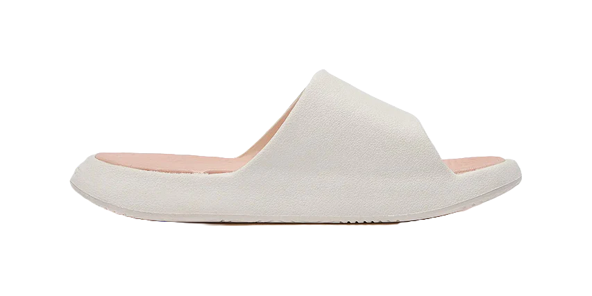 PEAK State Pole Classic Unisex Slide Slippers - Slip-Resistant, Abrasion-Resistant, White/Pink - Image 2