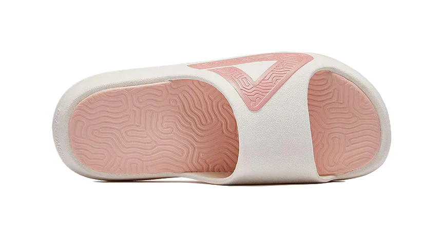 PEAK State Pole Classic Unisex Slide Slippers - Slip-Resistant, Abrasion-Resistant, White/Pink - Image 6