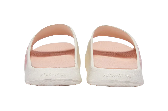 PEAK State Pole Classic Unisex Slide Slippers - Slip-Resistant, Abrasion-Resistant, White/Pink - Image 7